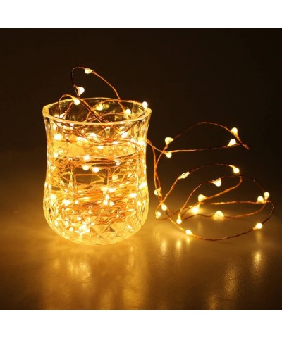 6PCS 7Feet Starry String Lights-Fairy Lights Battery Operated with 20 Micro LEDs On Copper Wire. 2pcs CR2032(Incl)- Works for...