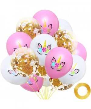 Gamtec 30PCS Unicorn Latex Balloons for Birthday Party Wedding Celebrations Gold Rose Golden Confetti Balloons Bullk Decroati...