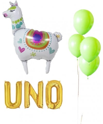 UNO Birthday Party Decorations- UNO Balloons Cactus Llama Fiesta Mexican Themed Banner for 1st First Fiesta Taco 2sday Twosda...