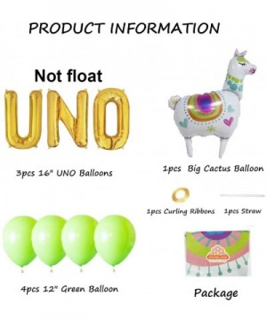 UNO Birthday Party Decorations- UNO Balloons Cactus Llama Fiesta Mexican Themed Banner for 1st First Fiesta Taco 2sday Twosda...