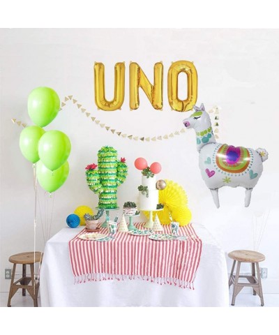 UNO Birthday Party Decorations- UNO Balloons Cactus Llama Fiesta Mexican Themed Banner for 1st First Fiesta Taco 2sday Twosda...