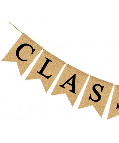 Jute Burlap Class of 2020 Graduation Party Banner Classroom Decoration Photo Booth Backdrop - CO18M9NTQU0 $6.80 Banners & Gar...