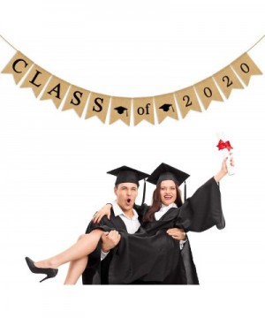 Jute Burlap Class of 2020 Graduation Party Banner Classroom Decoration Photo Booth Backdrop - CO18M9NTQU0 $6.80 Banners & Gar...