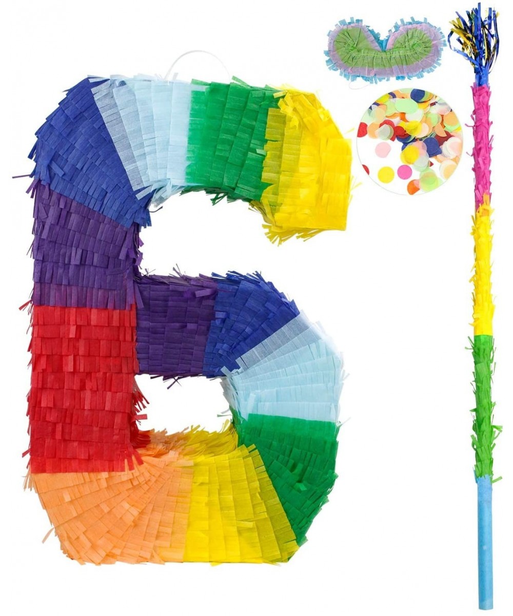 Number Pinata Small Pinata for Birthday Anniversary Celebration Decoration Theme Party Cinco de Mayo Fiesta Supplies with Sti...