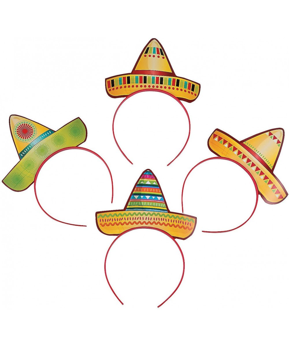 Cardboard Sombrero Headbands for Cinco de Mayo (1 Dozen) Apparel Accessories- Hats- Head Boppers- Headbands - CJ12E03TDY3 $6....