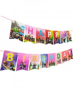 Birthday Party Supplies For Robolx-Sandbox game birthday theme party decoration - CF19G3OTQ62 $9.36 Banners