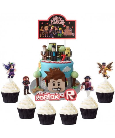 Birthday Party Supplies For Robolx-Sandbox game birthday theme party decoration - CF19G3OTQ62 $9.36 Banners