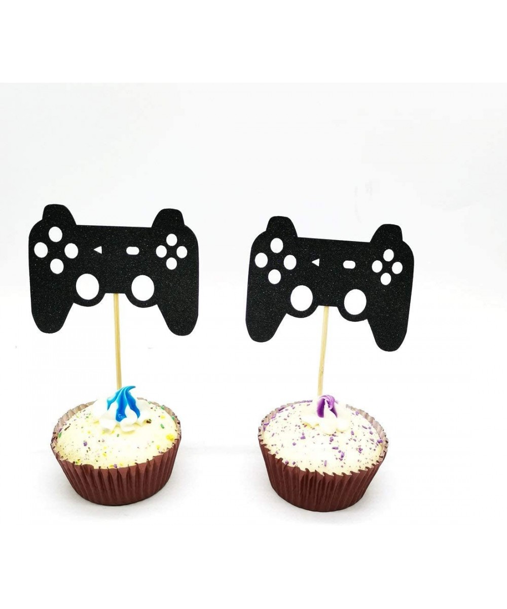 18Pieces Video Game Cupcake Toppers- Food/Appetizer Picks for Kids Game Themed Party Supplies Cake Decorations Video Game Cup...