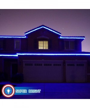 LED Rope Lights Festival Holiday Party Seasonal Christmas Decoration 30ft - 200ft Customized Available (Blue- 30) - Blue - CY...