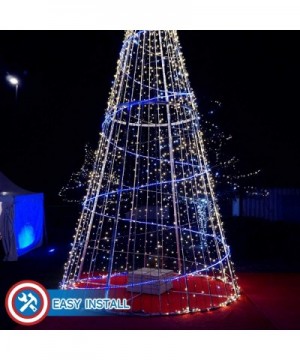 LED Rope Lights Festival Holiday Party Seasonal Christmas Decoration 30ft - 200ft Customized Available (Blue- 30) - Blue - CY...