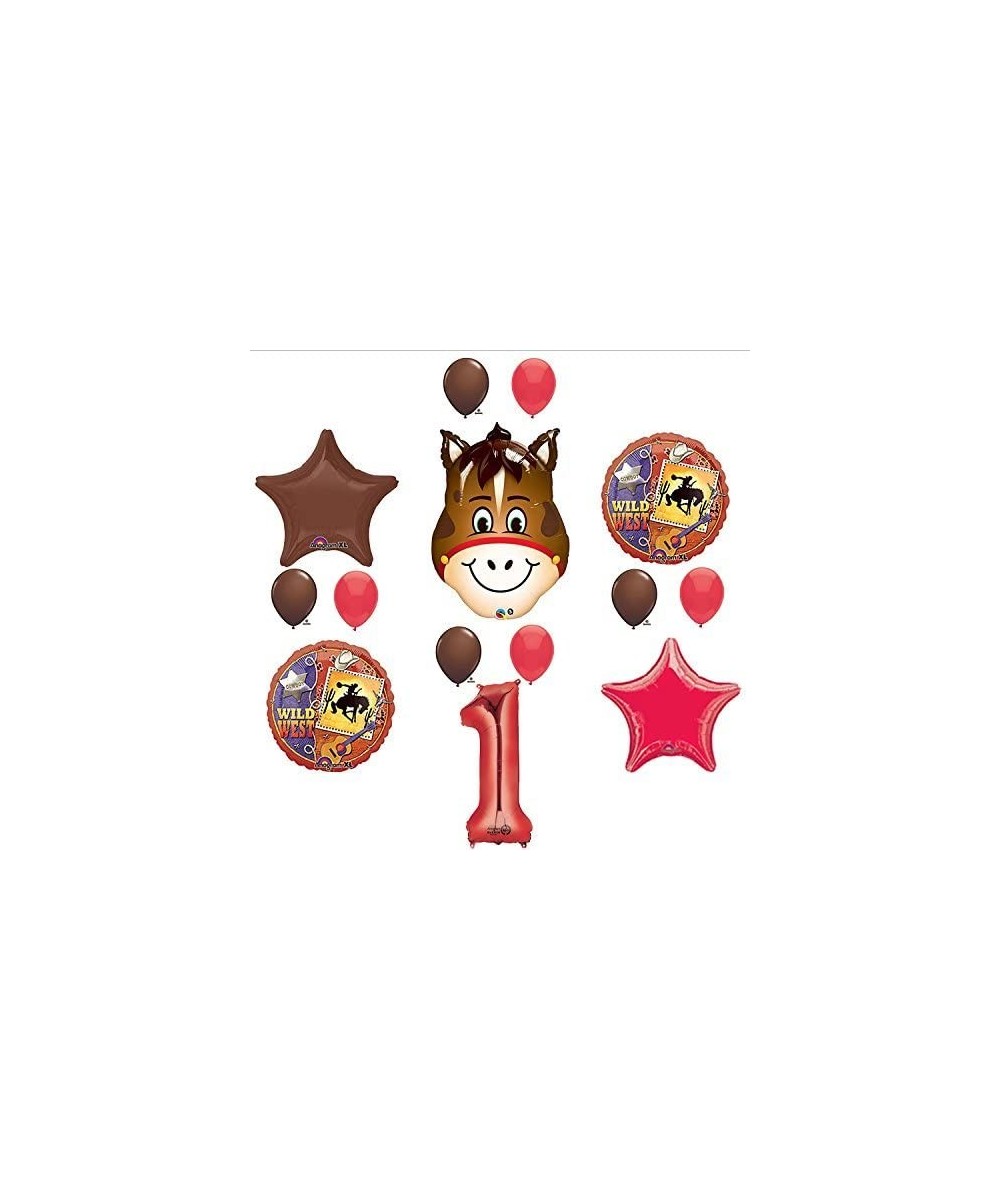 Wild West Cowboy Western 1st Birthday Party Supplies and Balloon Decorations - CW17YQ3ALKY $19.04 Balloons