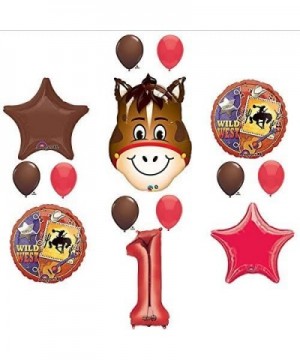 Wild West Cowboy Western 1st Birthday Party Supplies and Balloon Decorations - CW17YQ3ALKY $19.04 Balloons