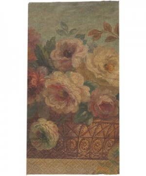 Park Hill Collection Disposable Guest Towels - Two Pack of 20 Count Paper Hand Towels - Antique Floral Design - Kitchen Dinin...