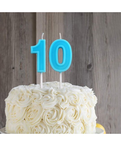 Birthday Candles Number 7 Cute Blue Happy Birthday Candle Cake Topper for Party Decoration - Blue Number 7 - CD18RUASMM8 $5.6...