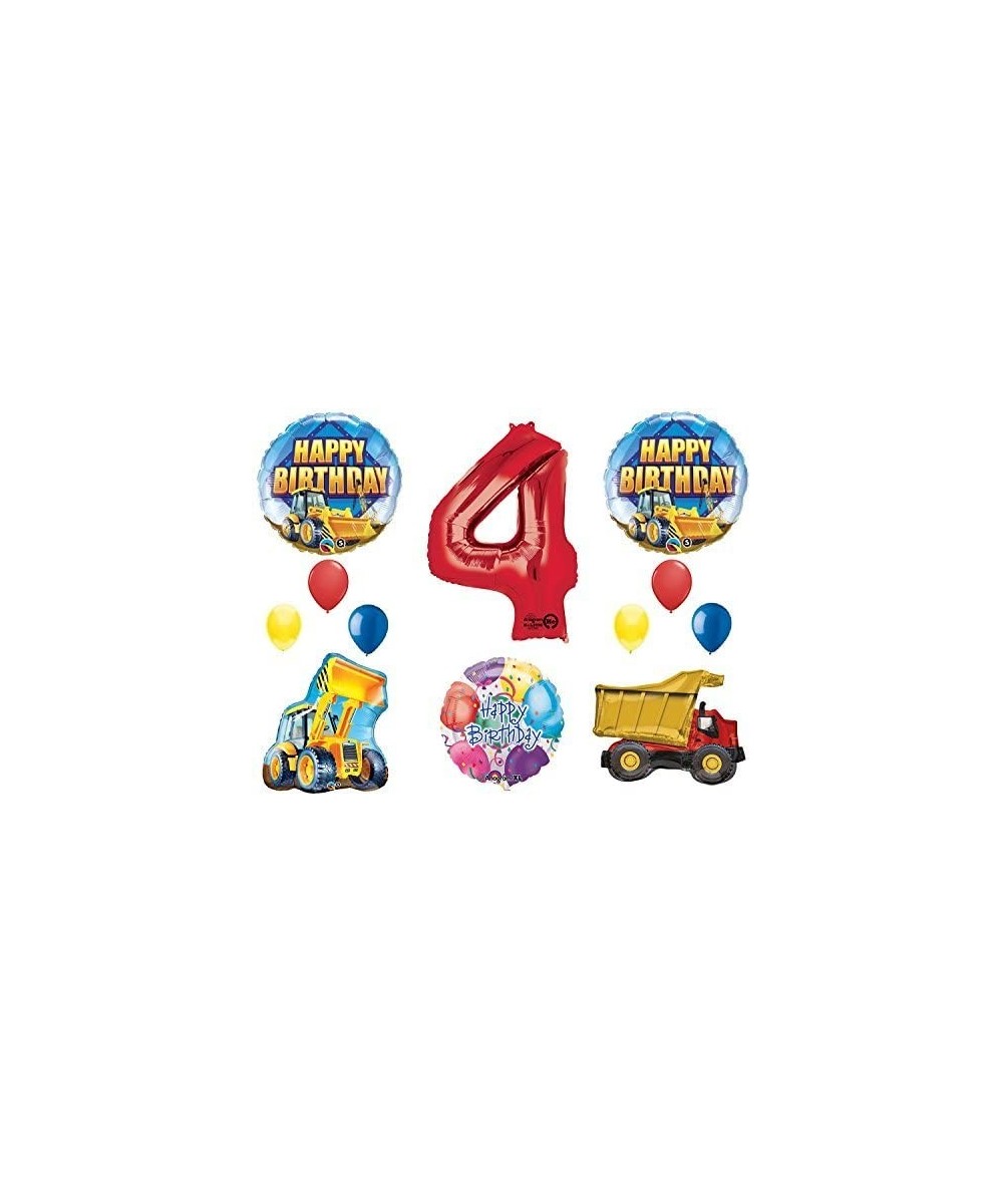 The Ultimate Construction 4th Birthday Party Supplies and Balloon Decorations - CN182EKAAGW $18.16 Balloons