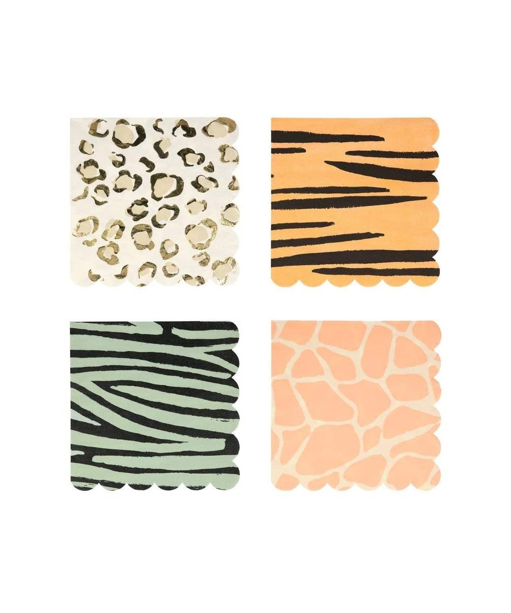 Safari Animal Print Large Napkins - CK193ZI9W8N $14.57 Tableware