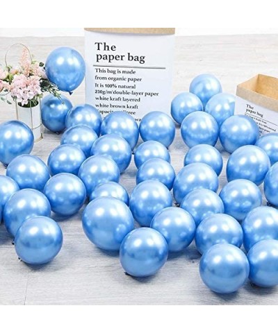 5 inch Blue Metallic Balloons Quality Small Blue Chrome Balloons Premium Latex Balloons Helium Balloons Party Decoration Supp...