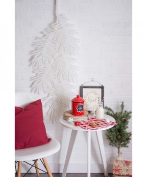 Large Hanging Holiday Pine Leaves with Sparkle for Door & Wall Decoration- Enhance Your Décor for Home- School- Office- or Pa...