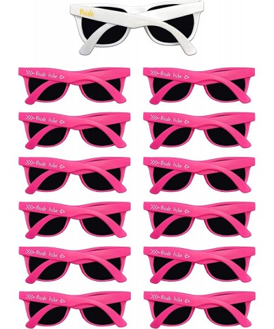 Bachelorette Party Sunglasses - 12 Pack Bride Tribe & Bridesmaid Wedding Glasses Bulk - CH18H2DXMAA $30.56 Favors