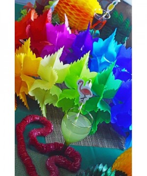 2 Pack. Mulicolor Square.9 inches wideTissue Paper Flower Garland Decoration - CW18K32Y0XY $6.50 Banners