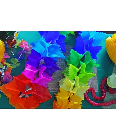 2 Pack. Mulicolor Square.9 inches wideTissue Paper Flower Garland Decoration - CW18K32Y0XY $6.50 Banners