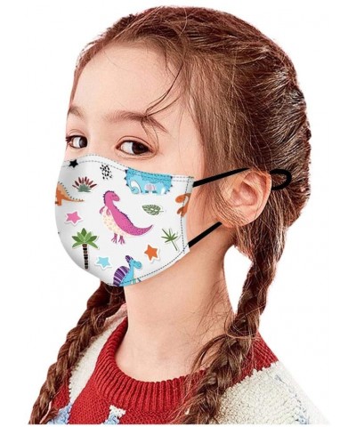 Fashion Protective Kids Reusable Face_Mask Bandanas Breathable Cute Cartoon Print Cotton for Children - 5PCS_G - CX19H5S2SKW ...