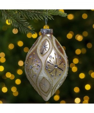 5.5" Rose Gold Retro Ombre Glass Christmas Drop Ornament - C0187WSO25W $11.04 Ornaments