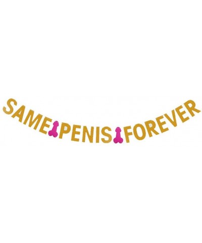 Bachelorette & Bridal Shower Hen Party 2 Banners Signs Decoration - Same Forever & Cheers Gold Sparkly Decorations - CO193N7I...