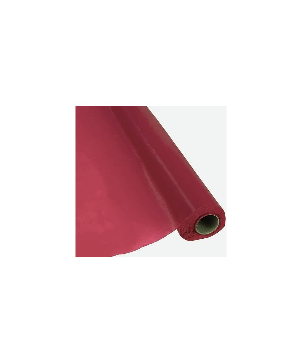 Plastic Party Banquet Table Cover Roll - 300 ft. x 40 in. - Disposable Tablecloth (Burgundy) - Burgundy - CV12O7QME34 $20.27 ...