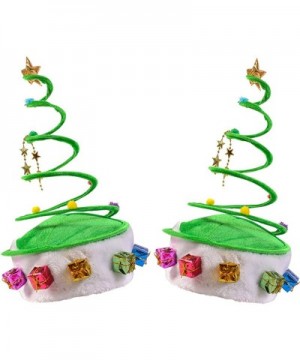 10 Pack Christmas Party Hats - Santa Hats - Reindeer Antler Headbands - Christmas Tree Costume - 10 Pack of Cool Christmas Tr...