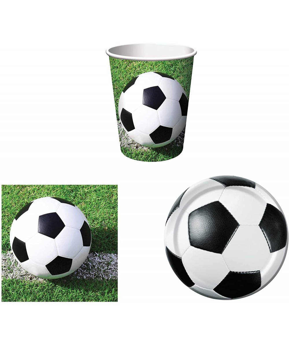 Sports Fanatic Soccer Party Supplies Set for 16 Plates- Napkins- and Cups - CB12FJ4INAV $7.64 Party Packs