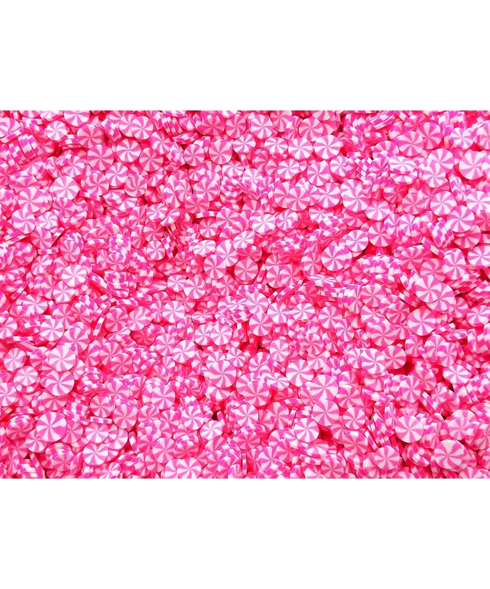 Peppermint Polymer Clay Dessert Candy Slice Sprinkles ASR- Christmas Nail Art Slices- Faux Dessert- Miniature Dessert (Hot Pi...