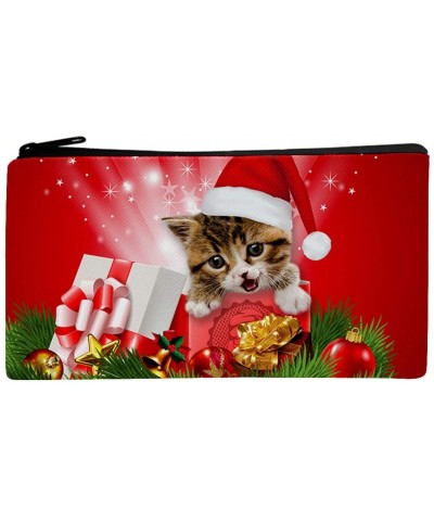 Christmas Students Fashion Leisure Pencil Case Storage Makeup Bags Coin Purse- Christmas Ornaments Advent Calendar Pillow Cov...