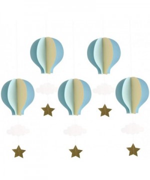 8 Pcs Large Size 3D Hot Air Balloon Paper Garland Hanging Decorations for Wedding Baby Shower Valentine's Day Christmas Decor...