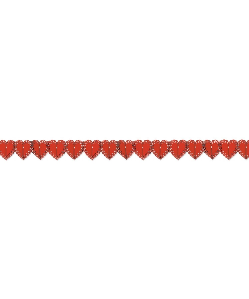 Lace Heart Garland Party Accessory (1 count) (1/Pkg) - Red - CY111S5O65X $6.61 Favors