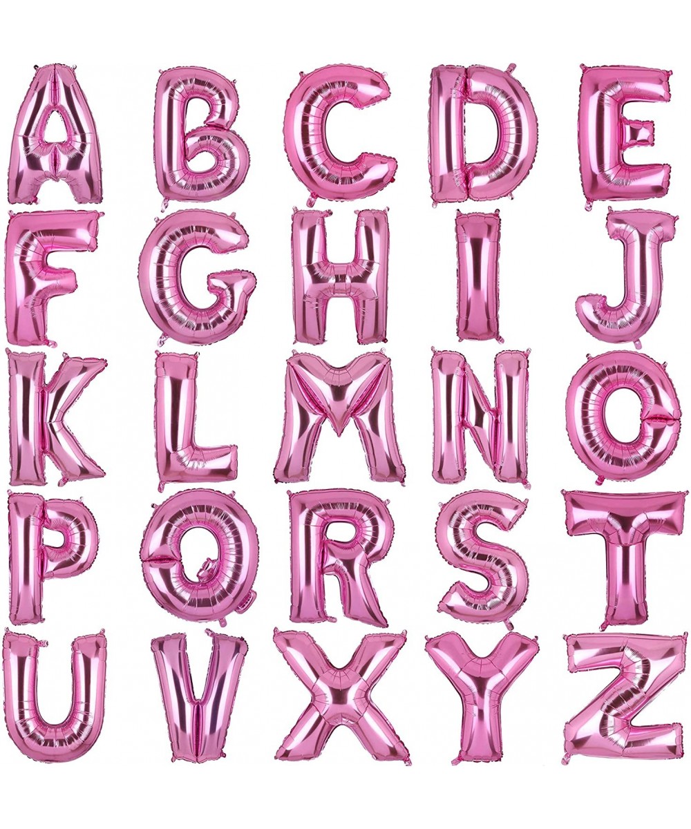 40 Inch Large Pink Letter I Foil Balloons Hellium Girls Big Alphabet Mylar Balloon for Birthday Party Decoration Custom Word ...