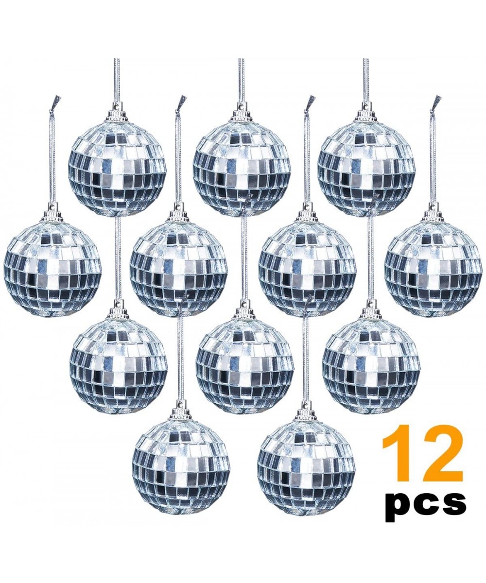 12 Pcs Mirror Ball 2 inch- 70's Disco Party Decoration- Christmas Tree Wedding Birthday Party Ornaments - 12 Pcs - CN129Y8BPX...
