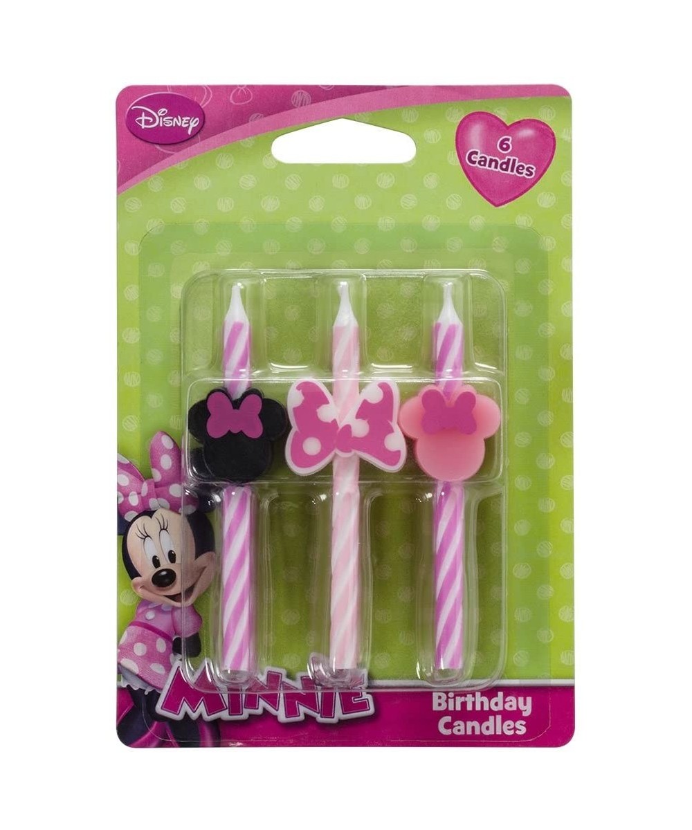 Disney Minnie Mouse Cake Candles - 6 pc - CU11XAU6I6N $7.22 Birthday Candles