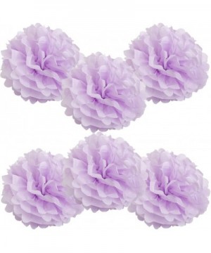 Set of 6 - Lilac 12" - (6 Pack) Tissue Pom Poms Flower Party Decorations for Weddings- Birthday- Bridal- Baby Showers- Nurser...