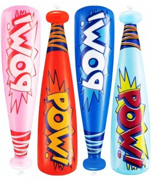 Pow Inflatable Baseball Bats - (Pack of 12) Oversized 20 Inch Inflatable Toy Bat- Carnival Prizes- Goodie Bag Favors or Super...