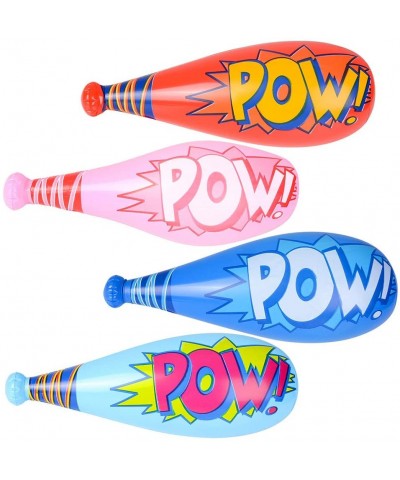 Pow Inflatable Baseball Bats - (Pack of 12) Oversized 20 Inch Inflatable Toy Bat- Carnival Prizes- Goodie Bag Favors or Super...