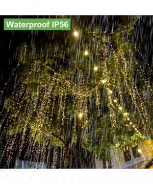 Solar String Lights Outdoor Waterproof Solar Fairy Lights 100LED 39Ft 8 Modes Decorative String Lights for Party- Patio- Gard...