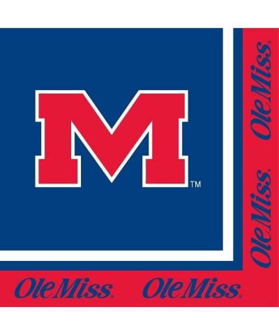 University of Mississippi Rebels Party Supply Pack! Bundle Includes Paper Plates & Napkins for 8 Guests - C212I6NO9WJ $13.03 ...