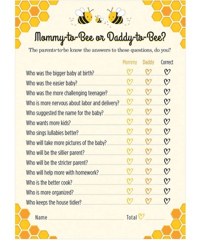 Mommy-to-bee or Daddy-to-bee Baby Shower Game - 24 count - CZ18X32T5D5 $9.06 Party Games & Activities