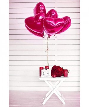 Mothers Day Heart Love Party Decorations in Magenta Pink Foil Mylar Balloons for Baby Shower Wedding Anniversary and Engageme...