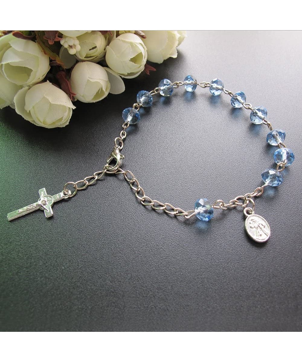 12 Pcs Crystal Rosary Bracelet Baptism Favor- Wedding- Communion- Recuerditos De Bautismo - CY185RIHSK7 $8.62 Favors