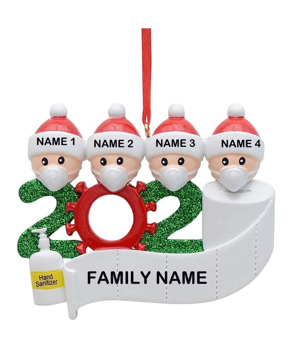 2020 Christmas Ornament Quarantine Personalized 2-5 Family Members Christmas Trees Decorations Kit DIY Creative Gift Family H...