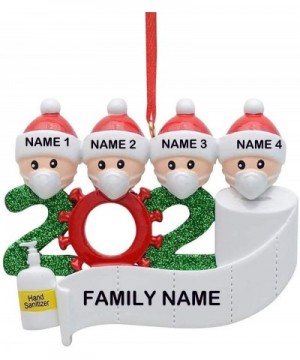 2020 Christmas Ornament Quarantine Personalized 2-5 Family Members Christmas Trees Decorations Kit DIY Creative Gift Family H...