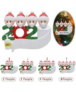 2020 Christmas Ornament Quarantine Personalized 2-5 Family Members Christmas Trees Decorations Kit DIY Creative Gift Family H...