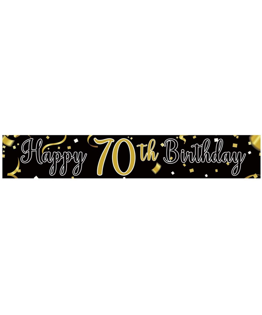 Large Happy 70th Birthday Banner- Cheers & Beers to 70 Years- Birthday Hanging Banner- Birthday Party Decoration Supplies- Ce...